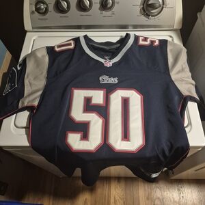 NFL Navy Blue Jersey with Red Accents